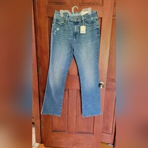ana JC Penny's Womens Blue Jeans, High Rise Vintage Boot Leg.